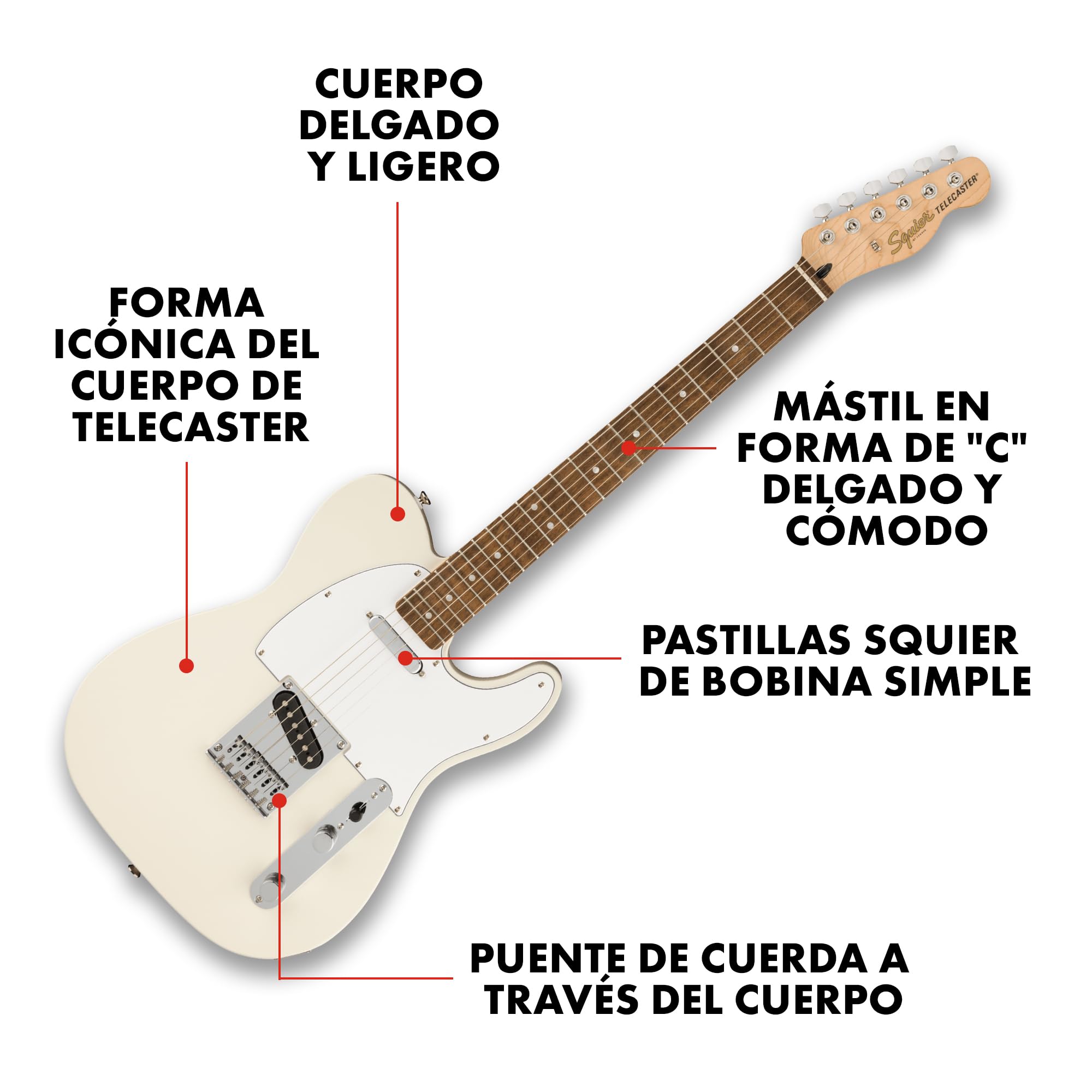 Squier by Fender Affinity Series Telecaster, Electric Guitar